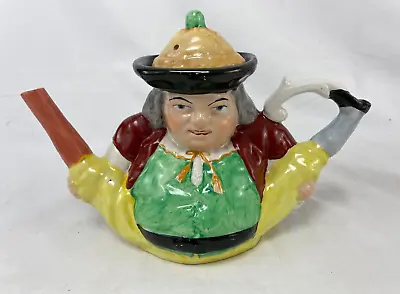 Buy 19th Century Staffordshire Ware (?) 'Fat Man' Novelty Teapot - Unmarked • 15£