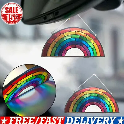 Buy Rainbow Stained Glass Suncatcher Spring Boho Rainbow  Catcher Ornament • 1.94£