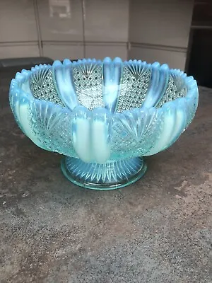 Buy Antique Large Vaseline Glass Fruit Bowl • 49.95£
