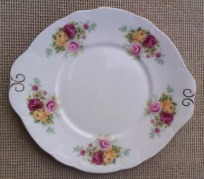 Buy Duchess China Cake Plate - Rose Pattern. • 3.99£