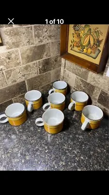 Buy Rare Vintage 1970’s, Set Of 9 Stonehenge Mid - Winter Sun Coffee Mugs , Made In  • 33.12£