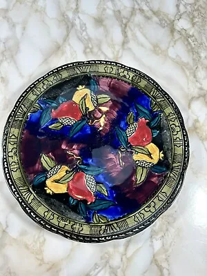 Buy Antique 1930s Rubens Ware Plate Pomegranate Hand Painted 9” S. Hancock & Sons • 40£