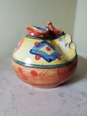 Buy Hand Painted Made In Italy Small Clay Pitcher • 8.93£