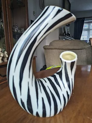 Buy Vintage Mcm Beswick Pottery Zebra Vase,albert Hallam.two Horn.vgc • 24.99£