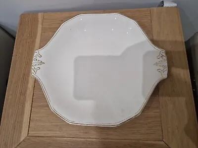 Buy Vintage Alfred Meakin Cream Coloured Cake Plate 27cm X 24cm • 8.50£