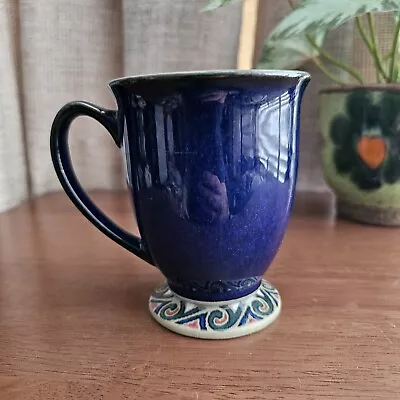 Buy Rare Denby Pottery Blue Batik Mug With Green Interior  • 14.95£