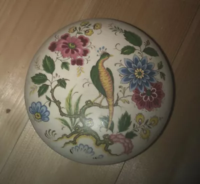 Buy Purbeck Ceramics Swanage Vintage Round Dish With Lid- Floral And Bird Design • 5£