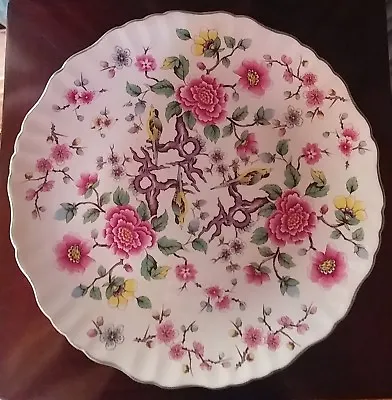 Buy English Chintz Old Foley Chinese Rose Platter Charger Plate 10 1/2  Dia • 22.05£