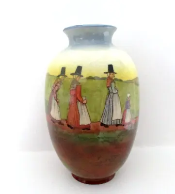 Buy Rare Royal Doulton Seriesware Antique Vase - Welsh Ladies - Perfect !! • 145£