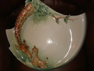 Buy Very Rare Franz Porcelain Endless Beauty-Giraffe Ornamental Large Tray • 590£