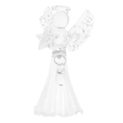 Buy Glass Angel Statue Christmas Angel Figurines Clear Glass Hanging Angels • 8.57£