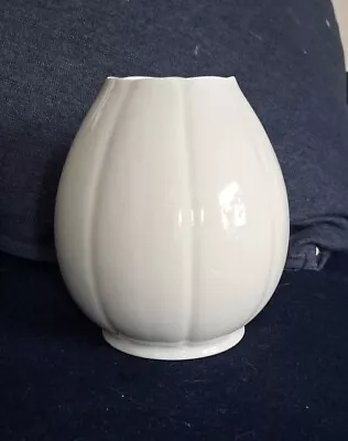 Buy Limoges White Porcelain Posey Vase 15cm High  No Damage • 25£