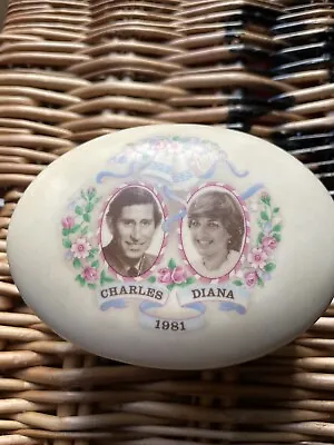 Buy Purbeck Pottery Charles & Diana Commemorative Trinket Dish 3.5 X 4.5” • 8£