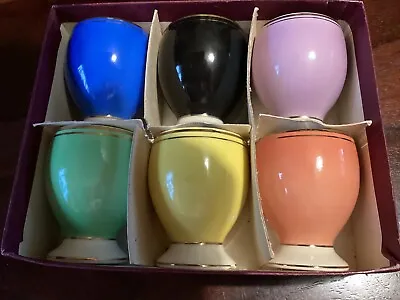 Buy Romanian Harlequin Ceramic Egg Cups In Their Original Box. • 5.99£