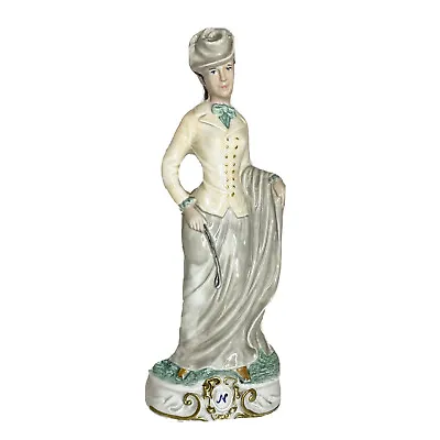 Buy CAPODIMONTE Vintage Italian Figurine 13  Victorian Equestrian Woman • 42.48£
