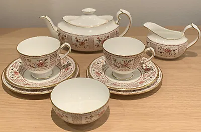 Buy Royal Crown Derby - 1278  Lucienne  Tea For 2 Cup Saucer Plate Sugar Milk & Pot • 100£