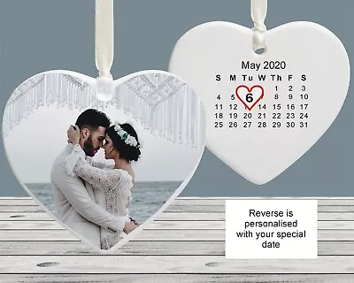Buy Personalised Photo Wedding Anniversary Keepsake Gift With Date On Reverse • 12.95£