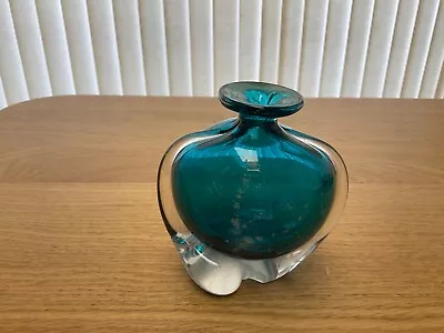 Buy Vintage Mdina Splatter Art Glass Vase Hand Crafted In Malta • 4.50£