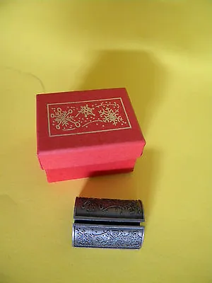 Buy Vintage Heavy Miniature Metal Holiday ~ Card Holder • 3.78£