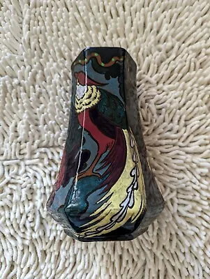 Buy Decoro Made In England Pottery Pheasant/Floral Hexagon Vase 8.5  Tall • 33.25£