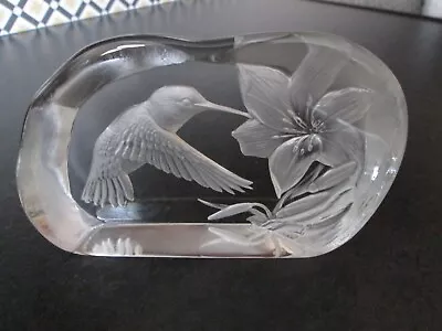 Buy *humming Bird Capredoni Dartington Lead Crystal Glass Paperweight/ornament* • 8.99£