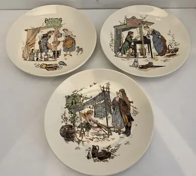 Buy Vintage French Faience Sarreguemines Richard Froment Story Plate(s) You Pick! • 14.41£