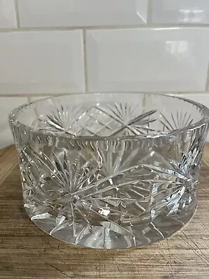 Buy Stunning Large Heavy Crystal Cut Glass Decorative Fruit Bowl • 15£