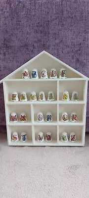 Buy Royal Grafton Flower Fairy Thimbles Set A-Z With Display House • 20£