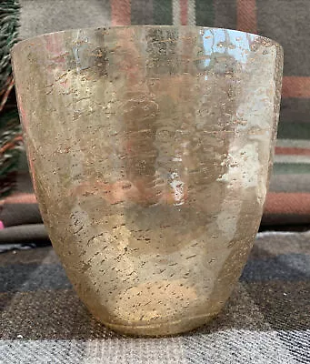 Buy Parlane Glass Tea Light Candle Holder Vase Centrepiece Antique Gold Effect New • 7.99£
