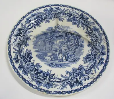 Buy Booths England Silicon China Blue And White Divided Plate • 14.13£