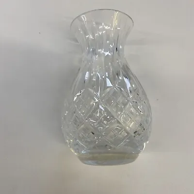 Buy STUART Vase Cut Glass Crystal Glassware 14cm Tall Made In Great Britain • 19.95£