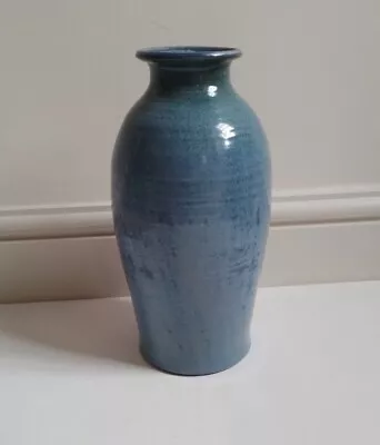 Buy Large Forest Of Dean Taurus Pottery Blue Vase Studio Pottery 10.5  Tall • 35£