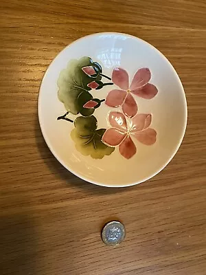 Buy Moorcroft Vintage Geranium White Base Footed Bowl 4.5” Very Good Condition • 40£