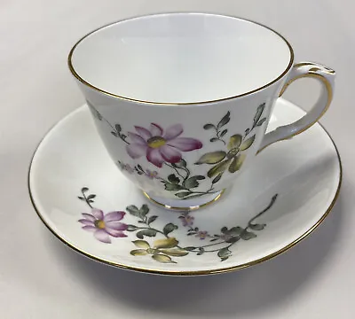 Buy CROWN STAFFORDSHIRE Fine Bone China England Tea Cup & Saucer Gold And Floral (L3 • 15.13£