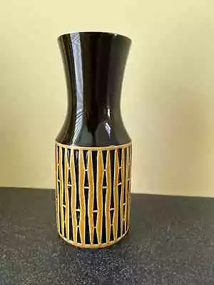 Buy Vintage 1970's Hornsea John Clappison Bamboo Pattern 982 Vase Rare Pattern 23cm • 145£