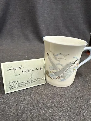 Buy Vtg Queen's White 'Seagull' Fine Bone China Tea/Coffee Cup England  -Excellent • 4.83£
