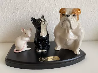 Buy Beswick Dog,Cat & Mouse On Base  Solid Friendship  • 55£