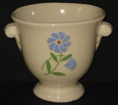 Buy Vintage American Art Pottery Jardinière Vase Marked USA Blue Flower • 19.23£