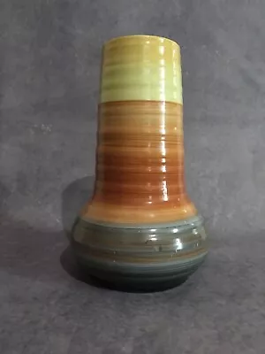 Buy Shelley 1930s Art Deco Hooped Banded Vase English Pottery 8 Inch • 35£