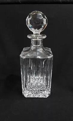 Buy Vintage Heavy Crystal Cut Design Glass Decanter With Star Design Base VGC • 9.99£