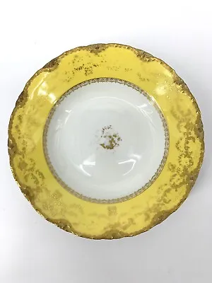 Buy Rare Antique Theodore Haviland Limoges France Gold Rim Soup Plate Bowl Yellow • 5.89£