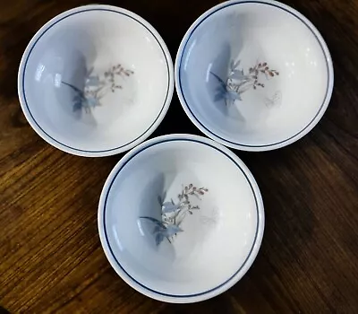 Buy 3 Noritake Keltcraft Ireland Kilkee Coupe Cereal Bowls #9109 Floral Butterfly • 14.25£