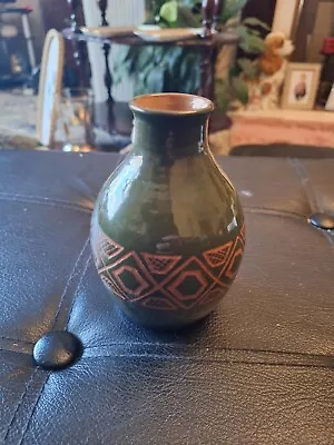 Buy Hand Made Pottery Vase Stamped  • 4.99£