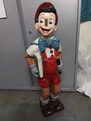 Buy Rare Disney's Pinocchio With Book. Resin Figurine Life Size - 32  Tall. • 76£