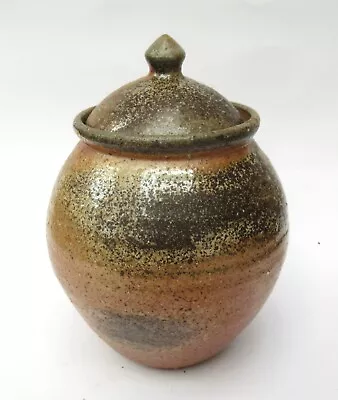 Buy Svend Bayer, British Studio Pottery Wood Fired Stoneware Jar And Cover, C1990 • 260£
