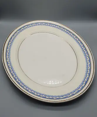 Buy Portland Pottery (Cobridge) Blue Band Scroll Serving Dish 1954 • 12£