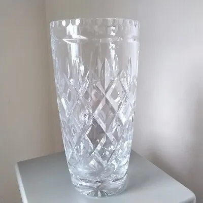 Buy ROYAL DOULTON Lead Crystal Glass By Webb Corbett Diamond Barrel Vase - 7  Tall • 14.99£