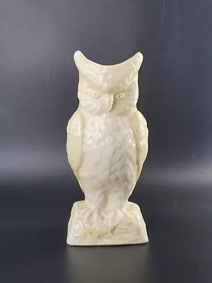 Buy Vintage Belleek Ireland Great Horned Owl Vase, Bone China 6th Green Mark 8¼ X3½  • 18.21£