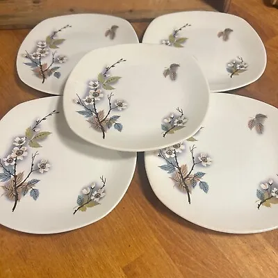 Buy Vintage Midwinter Orchard Blossom – Set 5 Tea / Side Plates – Great! • 7.99£