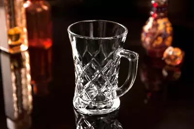 Buy 6 X Cut Glass Coffee Glasses And Cappuccino Lattes Tea Glass Cups Mugs Set 210cc • 14.45£